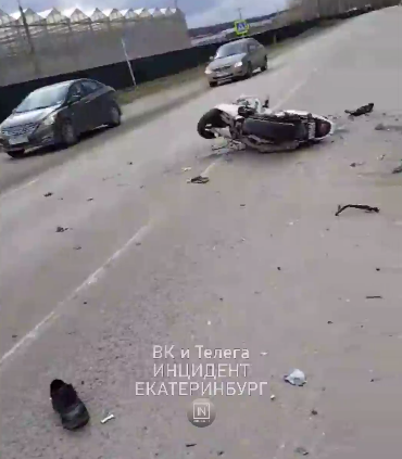 Мотоциклист разбился в Екатеринбурге