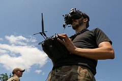 На русской автозаправке из-за атаки украинского БПЛА произошел взрыв