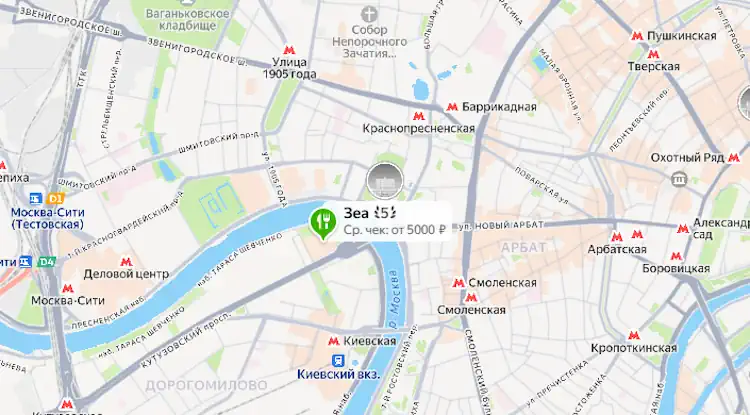 Рестораны Москвы на карте: как выбрать место, а не тыкать пальцем в навигатор